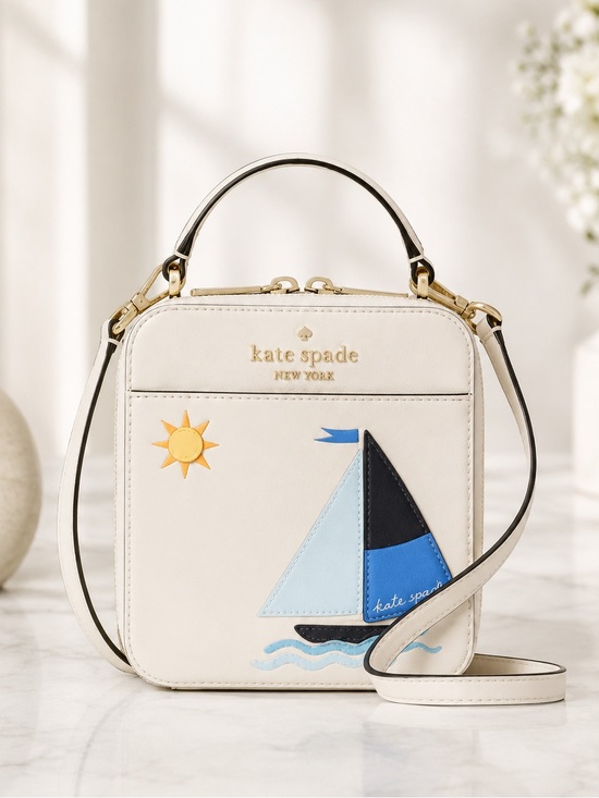 kate spade Handbags - Rare Kate Spade New York Set Sail Sailboat Vanity Crossbody Novelty Bag